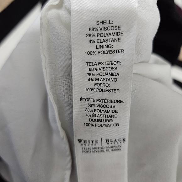 WHBM White House Black Market Multi Color Stripe Lined Skirt - Picture 7 of 10